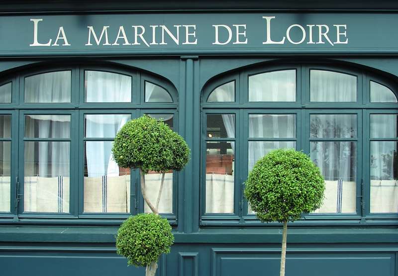 Hôtel, la Marine de Loire, Montsoreau, Maine-et-Loire, 49, Façade de l'Hôtel